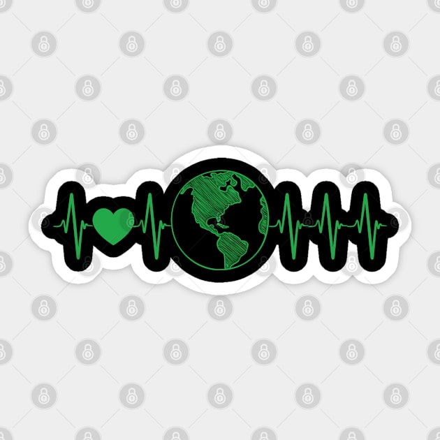 Earth Heartbeat Sticker by FamiLane